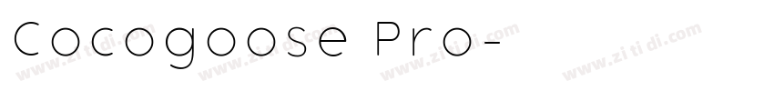 Cocogoose Pro字体转换